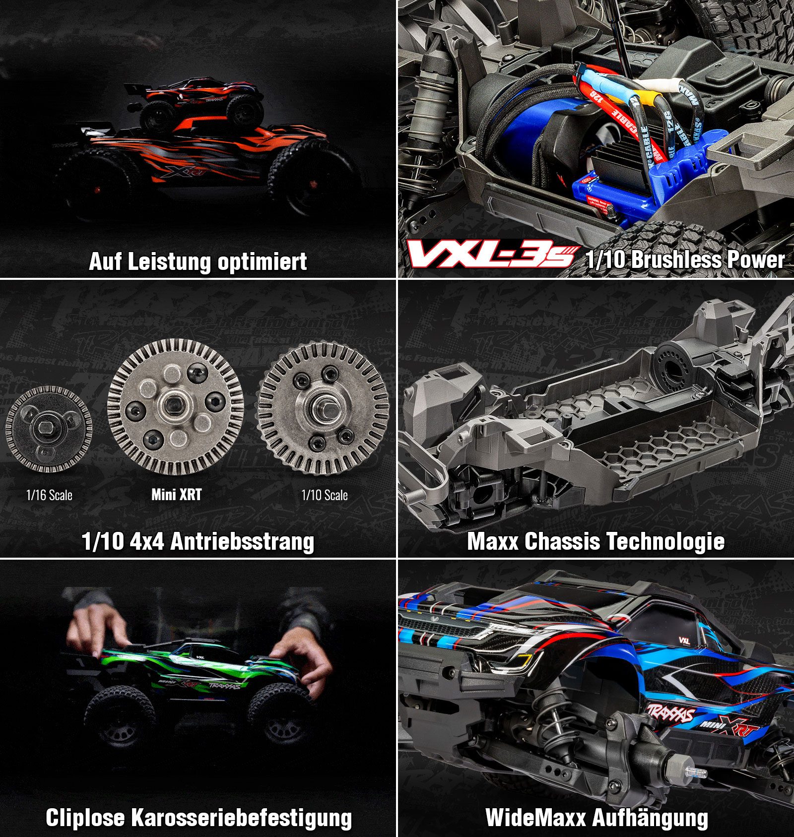 Traxxas Mini XRT 1/16 Monster Truck Details