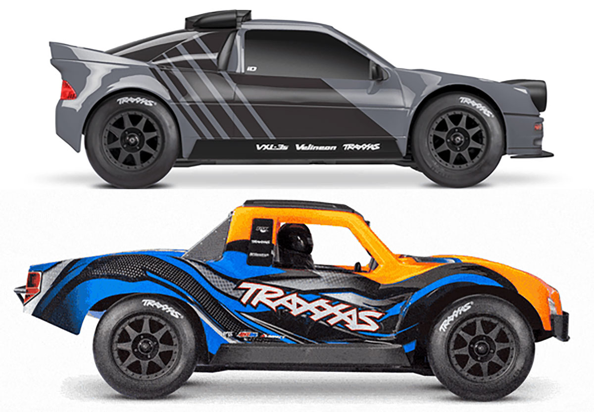 TRAXXAS Slick-Reifen auf Mini-Rally und Mini-Slash