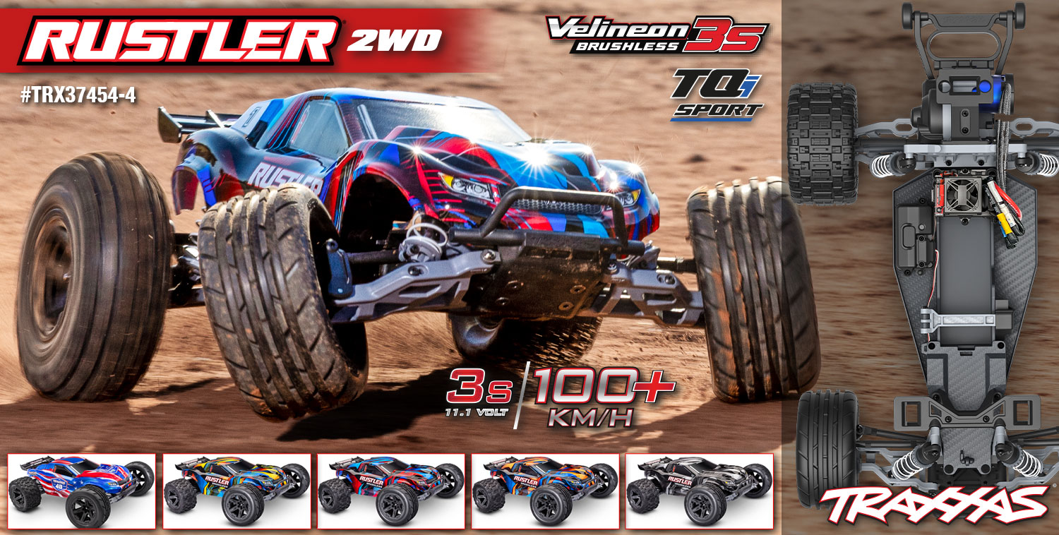 TRAXXAS Rustler 2WD VX3 1/10 Stadium Truck RTR