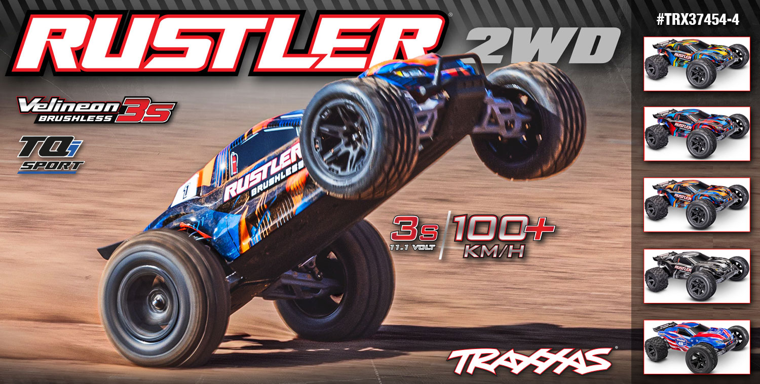 TRAXXAS Rustler 2WD VX3 1/10 Stadium-Truck RTR