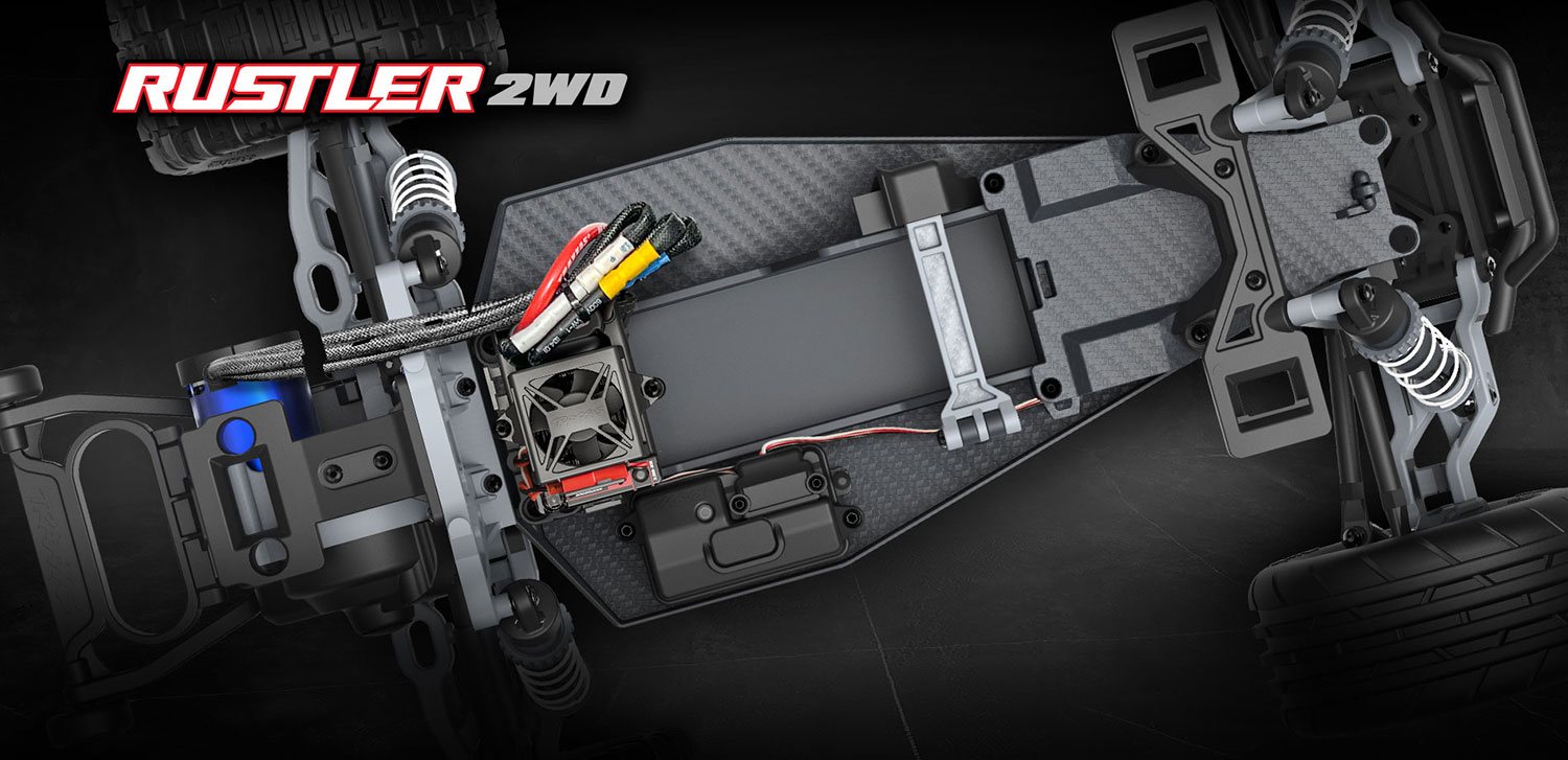 TRAXXAS Rustler 2WD VX3 1/10 Stadium-Truck Chassis