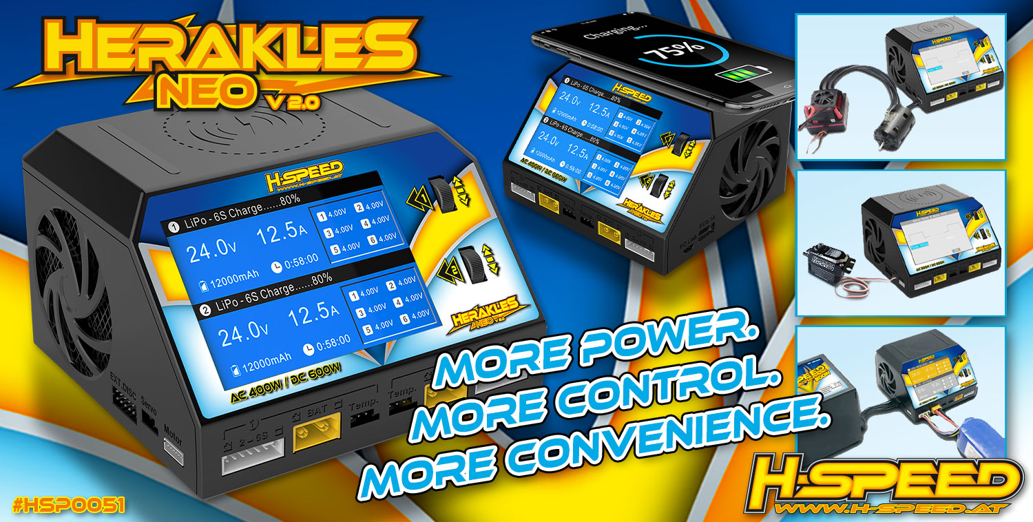 H-SPEED HERAKLES NEO V2.0 Dual-Charger