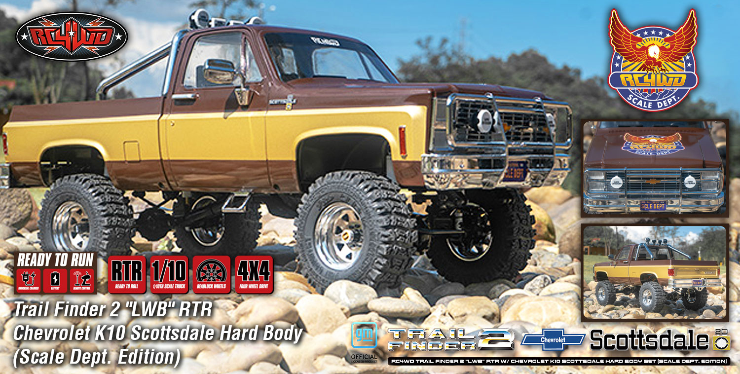 RC4WD Trail Finder 2 "LWB" RTR mit Chevrolet K10 Scottsdale Hard Body