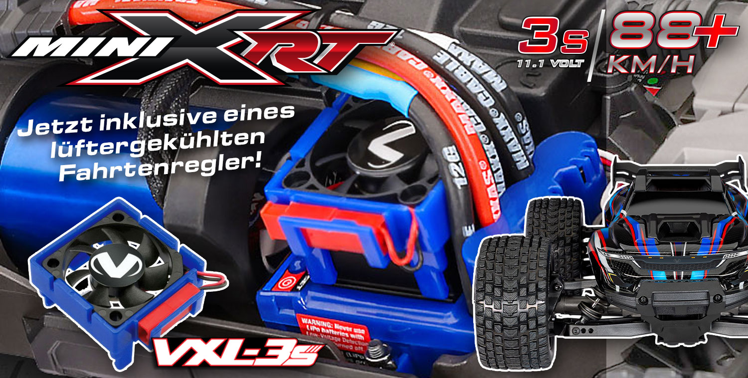Mini XRT ist jetzt serienmäßig mit einem lüftergekühlten Regler