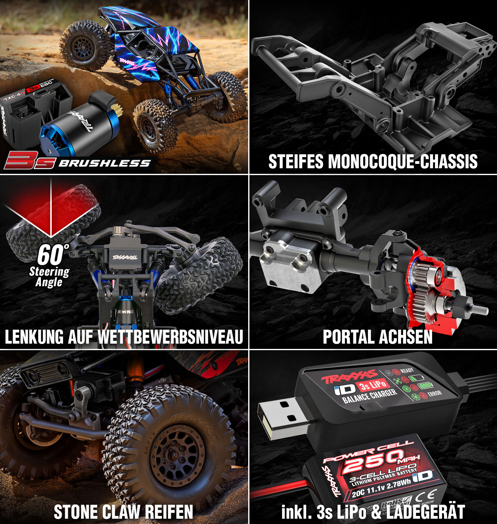 TRAXXAS TXC-4M Extreme 1/18 Crawler Details