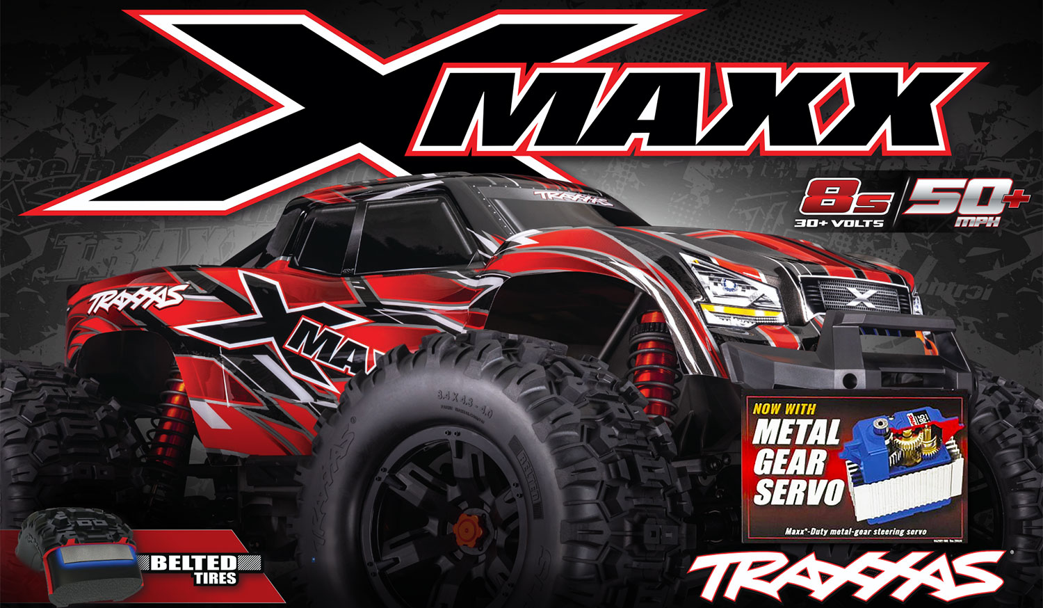 X-MAXX jetzt mit Metallgetriebe-Servo