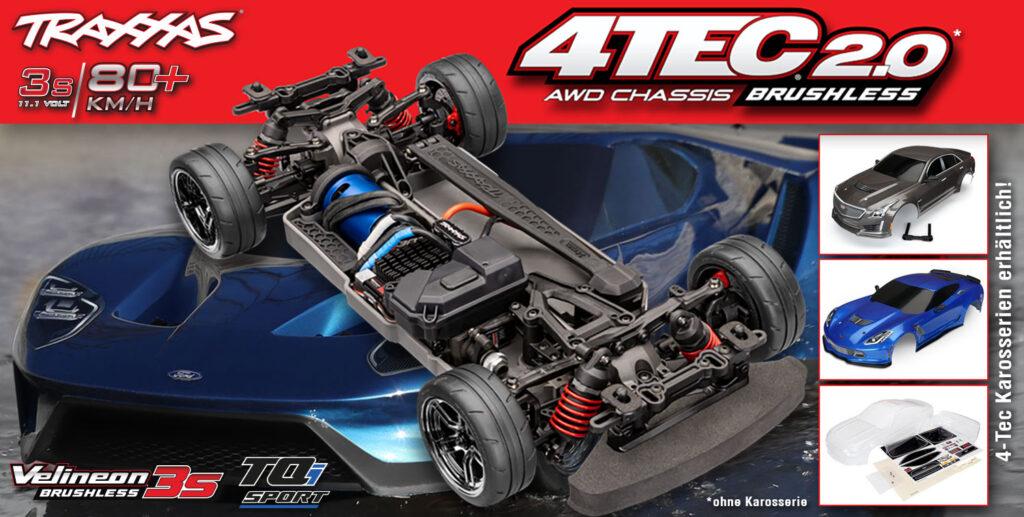 TRAXXAS 4-Tec 2.0 VX3 Brushless 1/10 Chassis RTR