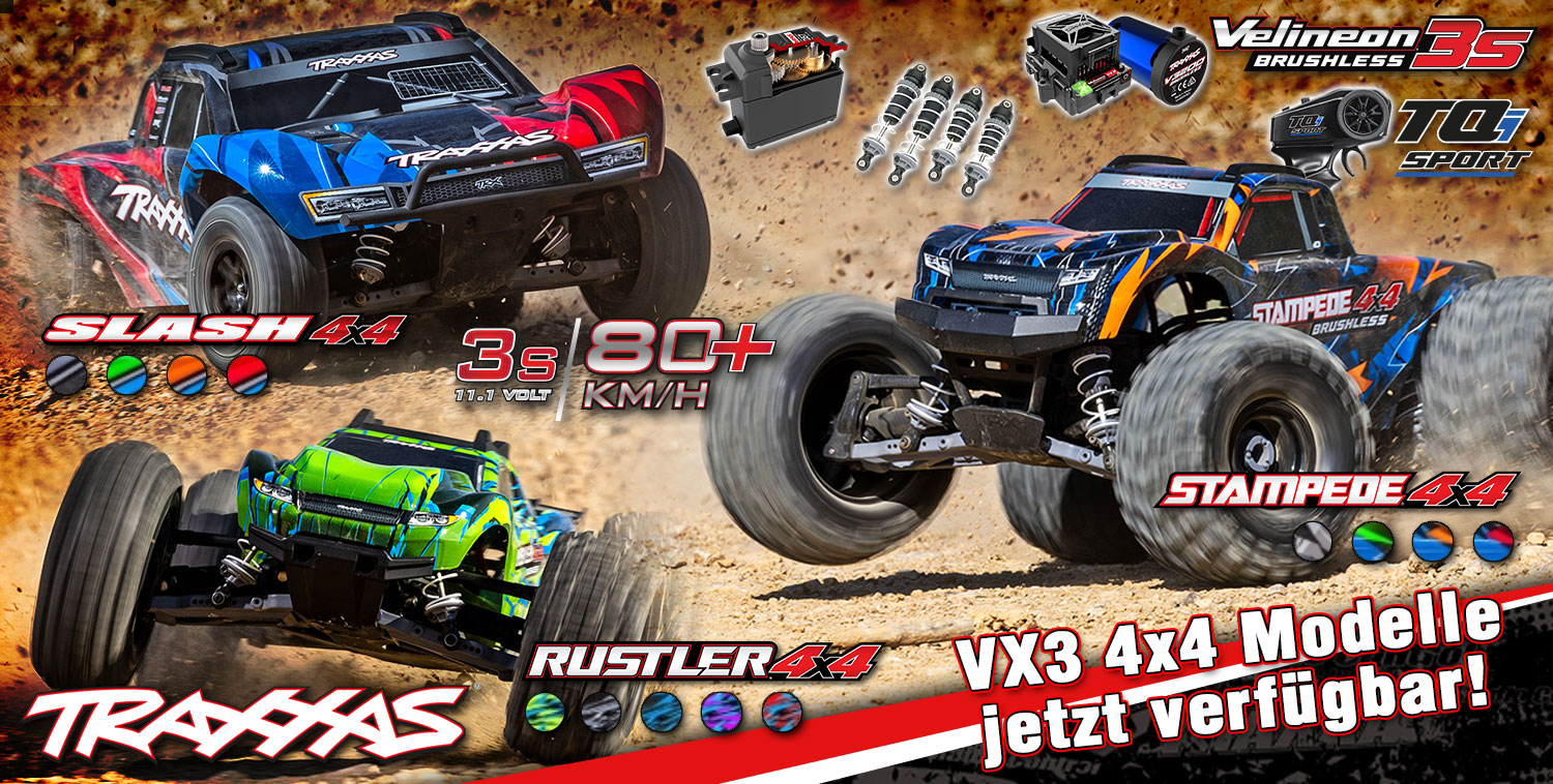 TRAXXAS VX3 4x4 Modelle ab sofort erhältlich!