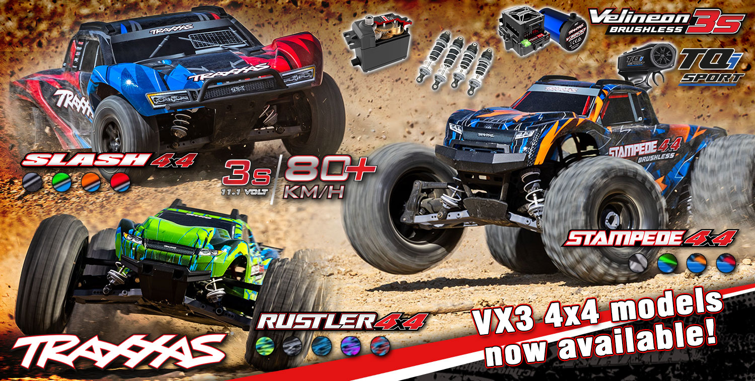 TRAXXAS VX3 4×4 Models Now Available