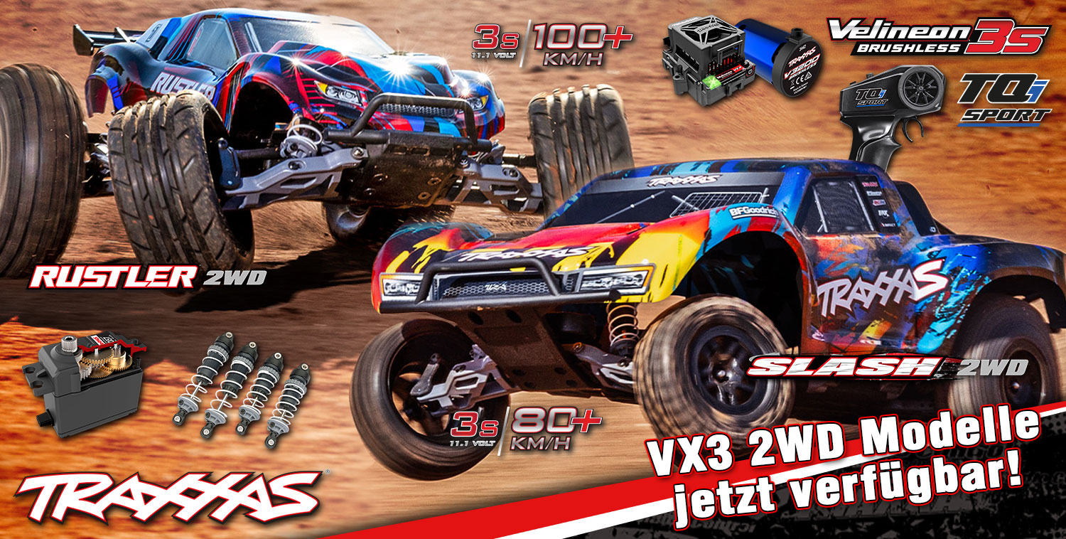 Die ersten TRAXXAS VX3-Modelle sind verfügbar!