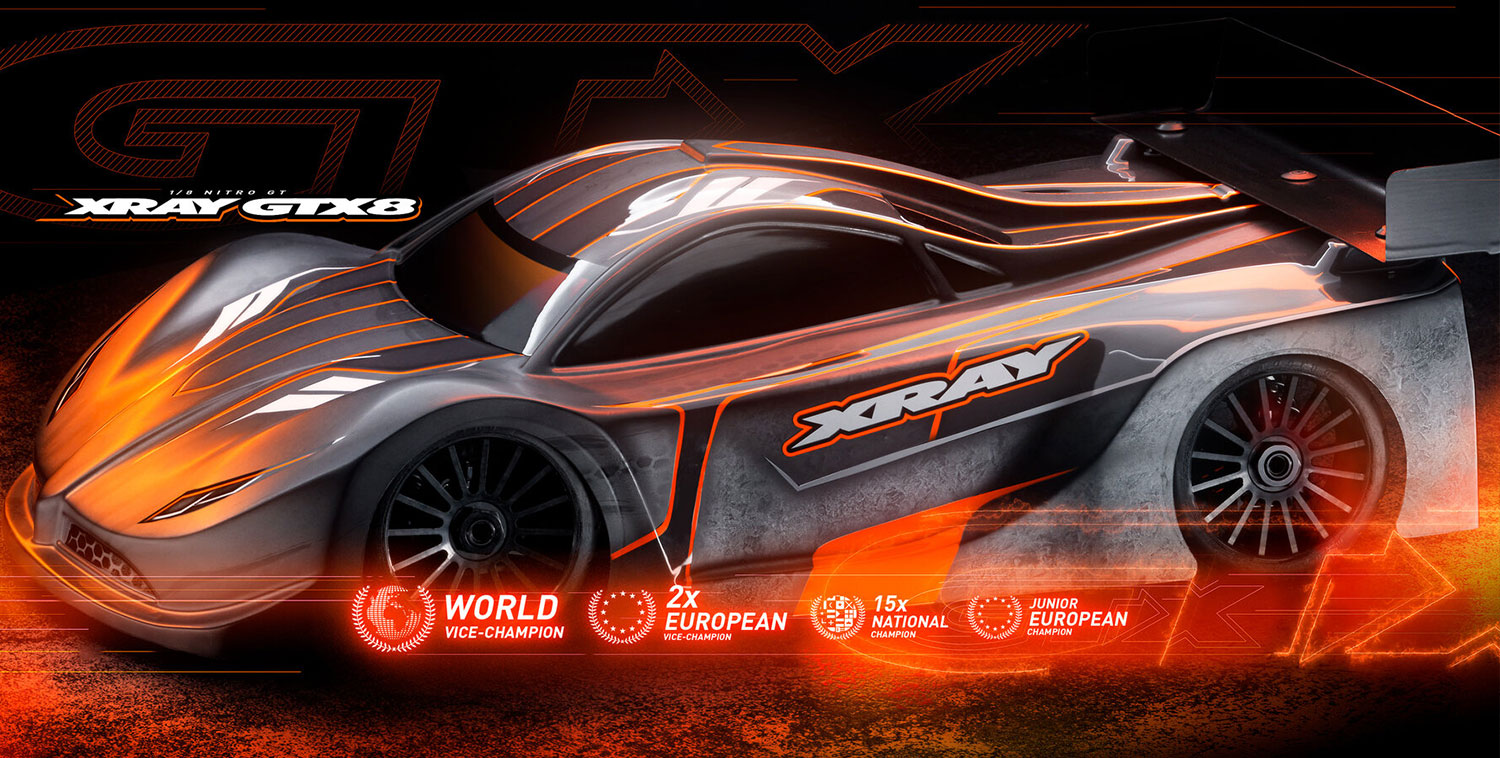 XRAY GTX8 & GTX8E’27 – Die nächste 1/8 GT Generation