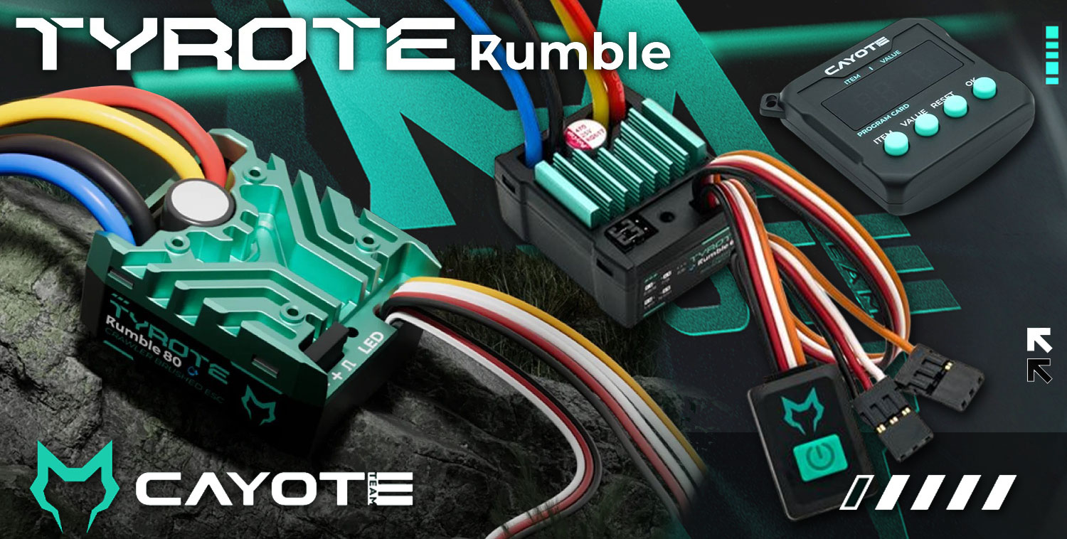 CAYOTE TYROTE Rumble Brushed-Regler für Crawling