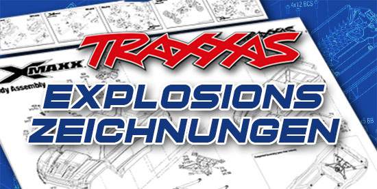 TRAXXAS Explosionszeichnungen Banner