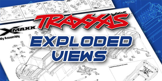 TRAXXAS Explosionszeichnungen Banner