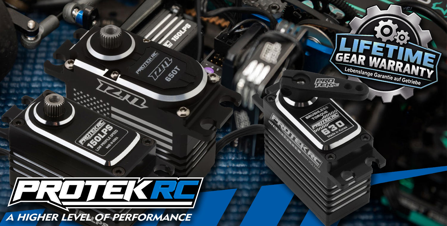 PROTEK RC Servos – Performance mit lebenslanger Getriebegarantie!