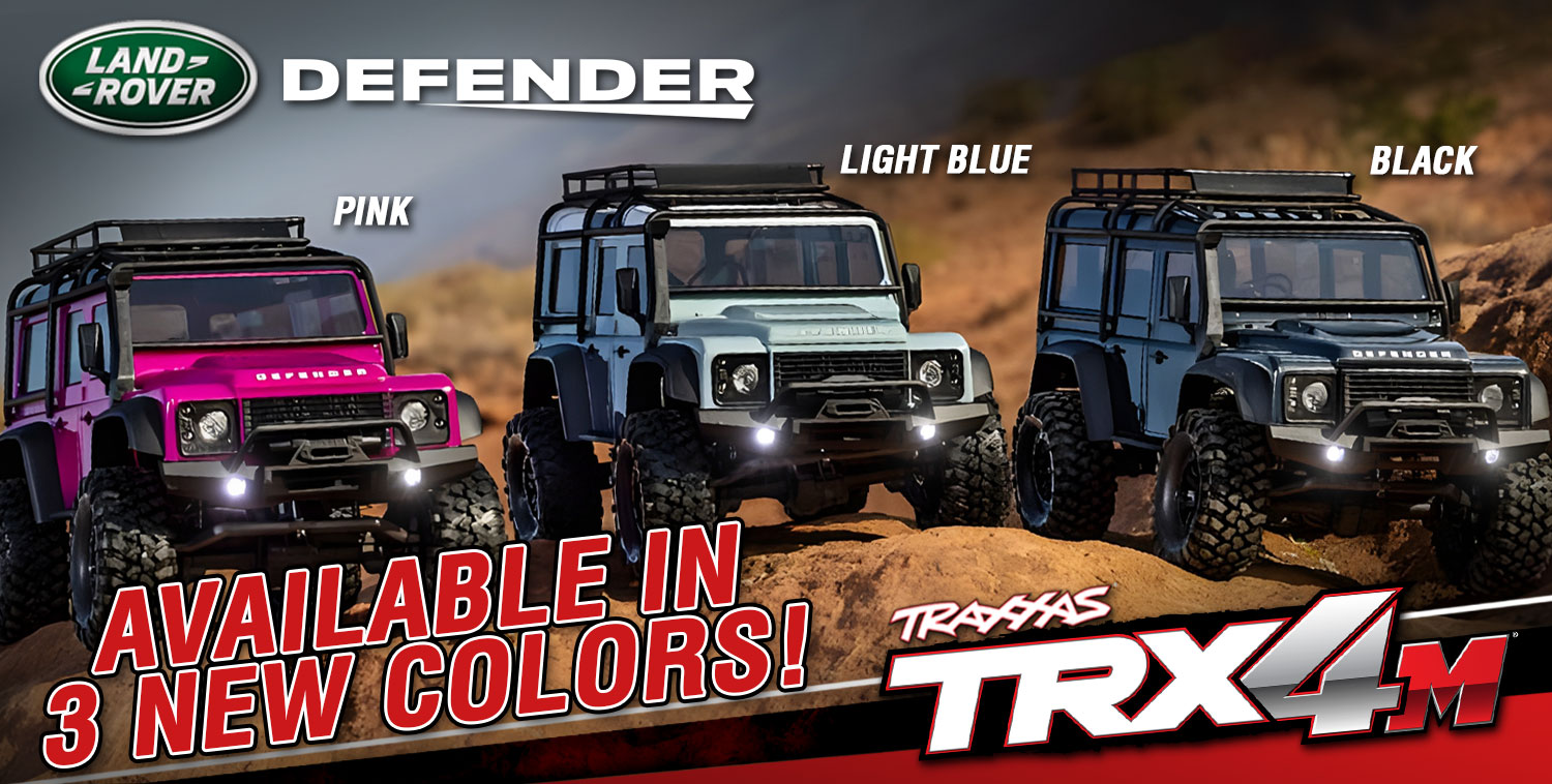 TRAXXAS TRX-4M LR Defender 3 new colors
