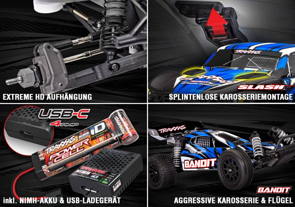 TRX neue Designs für Slash und Bandit